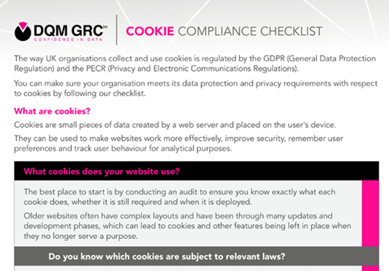 Free PDF download | Cookie Compliance Checklist